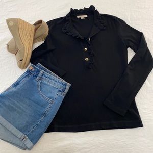 Small Tory Burch top with gold buttons